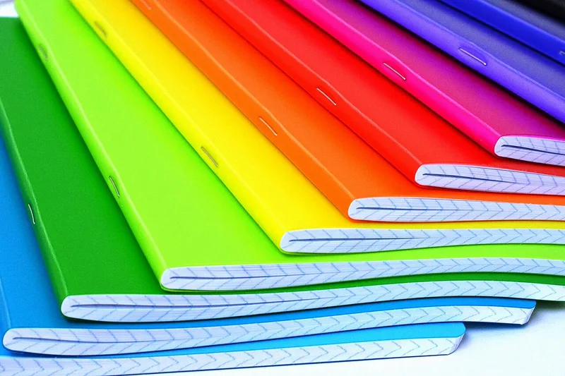Caiete cu coperte colorate