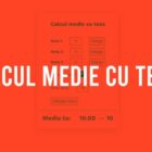 calcul medie cu teza