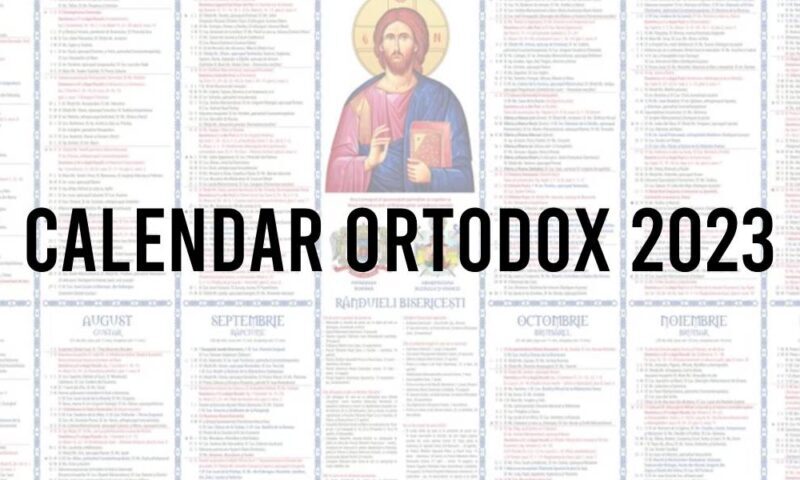 Calendar Ortodox 2023