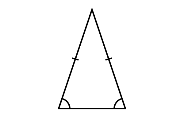 Aria triunghiului isoscel