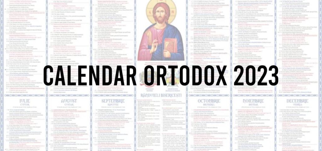 Calendar Ortodox 2023